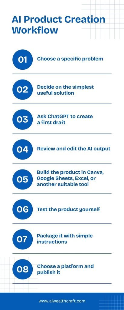 A Simple AI Product Creation Workflow